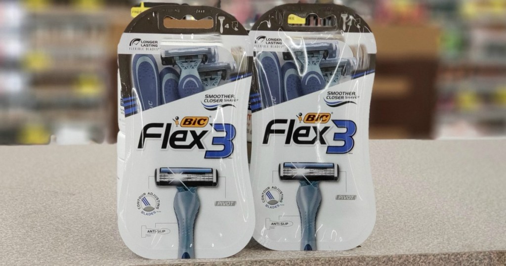 Bic Flex 3 Razors on Walgreens counter