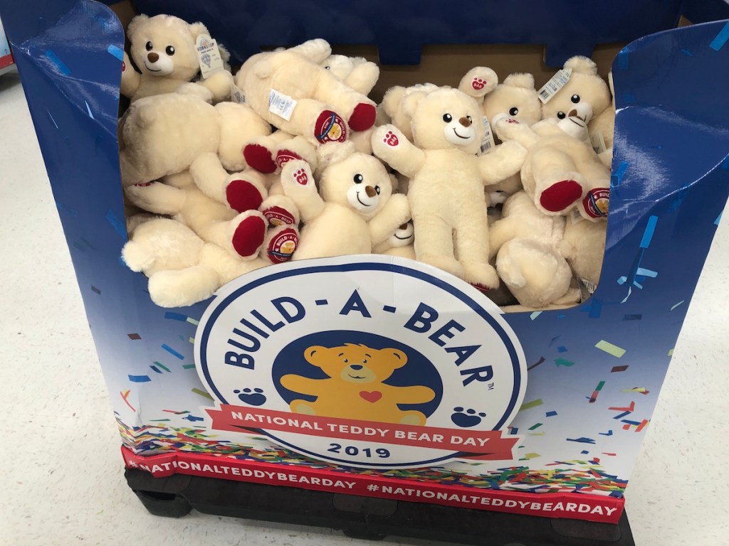 National Teddy Bear Day Bear Only 6.50 at BuildABear & Walmart