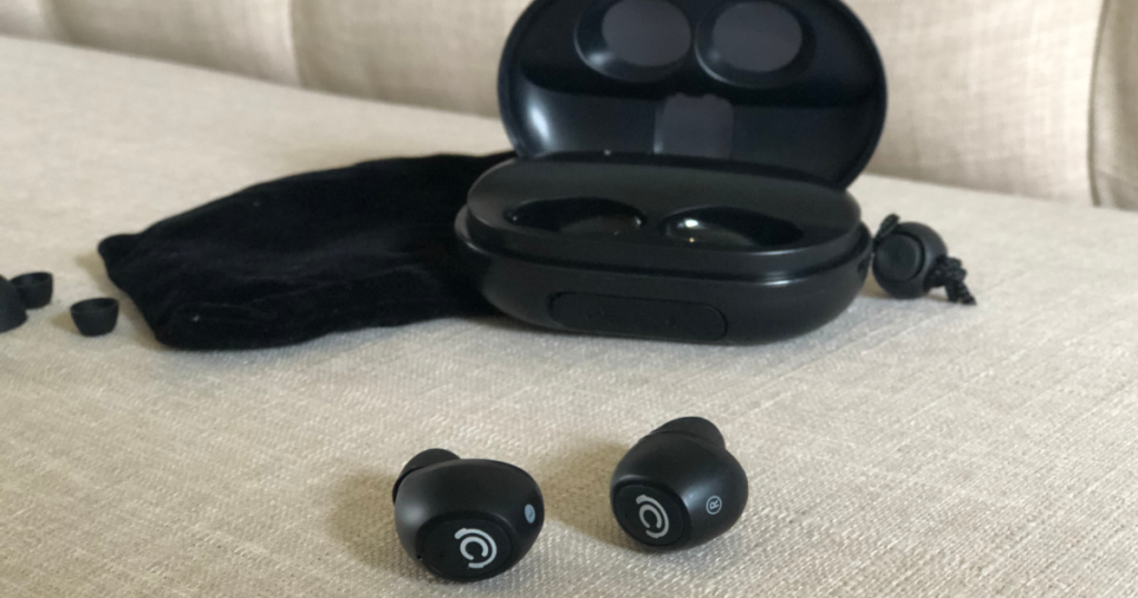 CHISANA Wireless Bluetooth Earbuds on couch