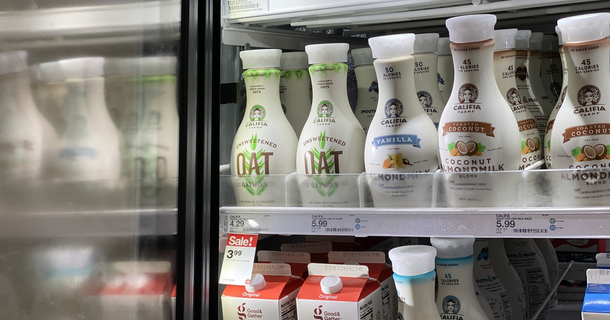 califia oat milk on shelf at target