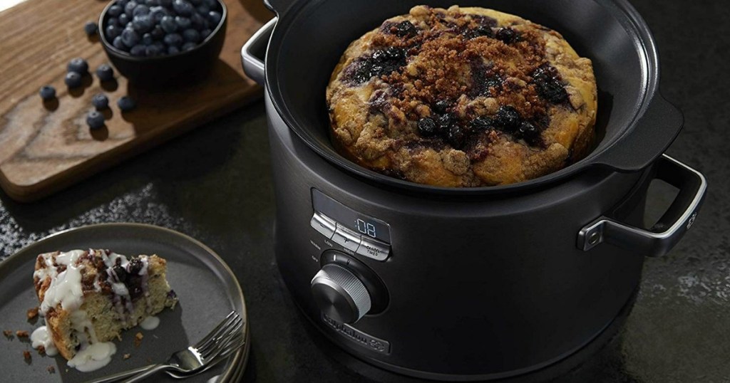 Calphalon Slow Cooker with bread in it