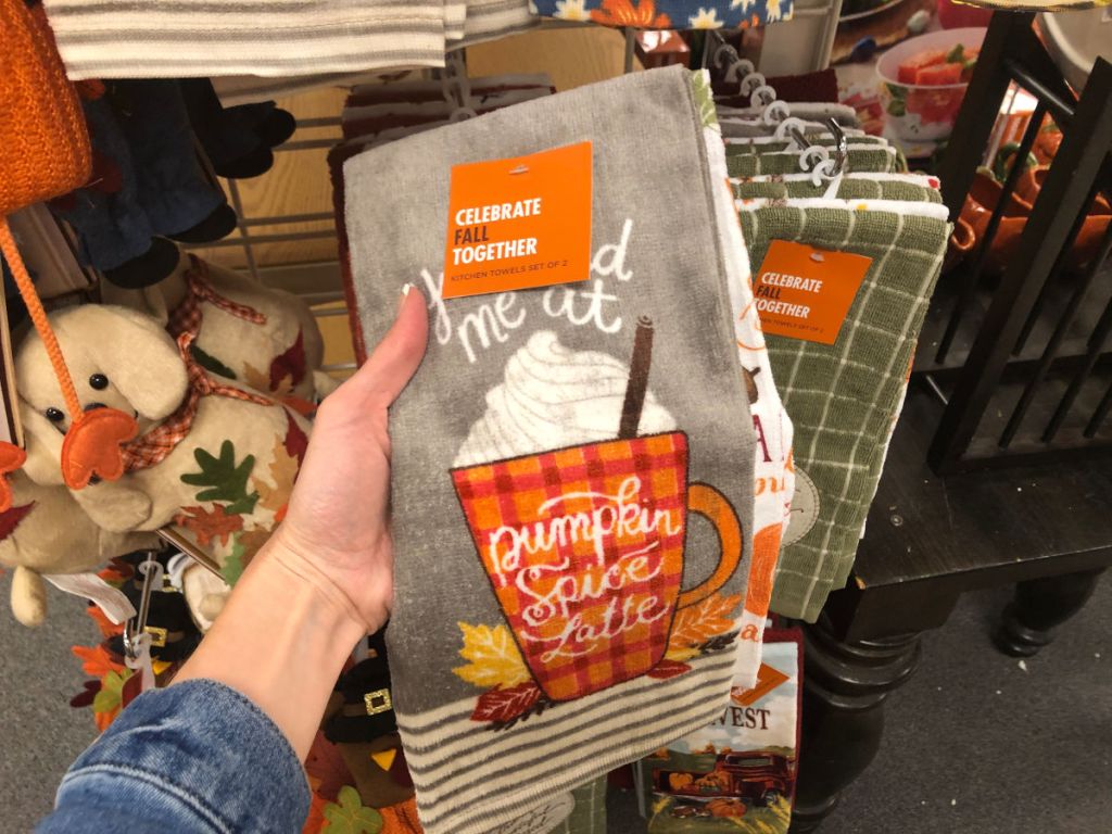 Celebrate Fall Together Pumpkin Spice Kitchen Towel 2-pack at kohls