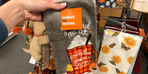 Fall & Halloween Kitchen Towel 2-Packs Only $5.94 at Kohl’s