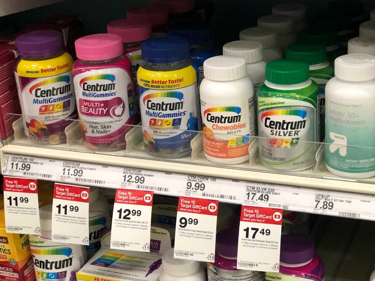 Centrum Vitamins on Target Shelf