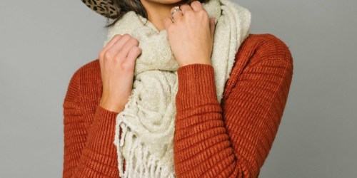 Cardigan, Scarf, AND Earrings Only $24.95 Shipped