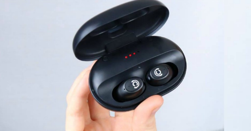 Chisana Earbuds being held in a hand