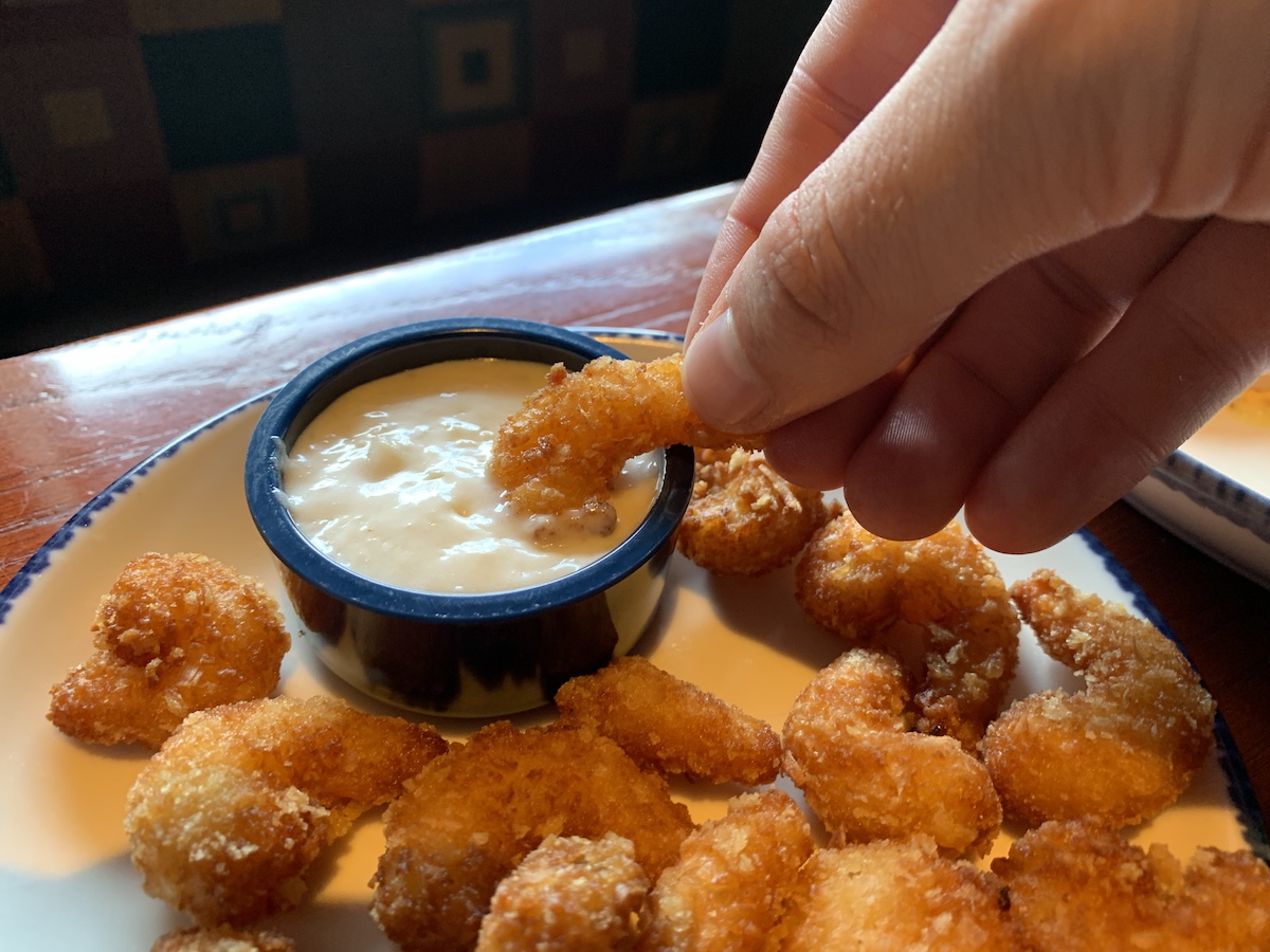 Plate of Coconut Bites at Red Lobster
