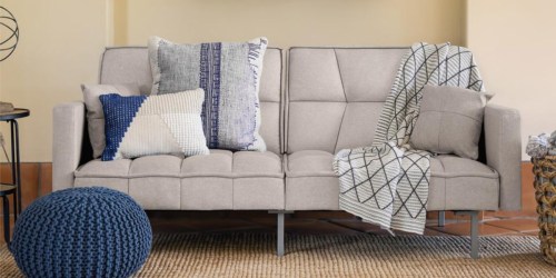 Convertible Tufted Futon w/ Split-Back Design Only $159.99 Shipped (Regularly $364)