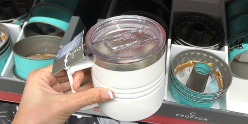 Crofton Stainless Steel Vacuum Insulated Mug Only $5.99 at ALDI | Compare to YETI