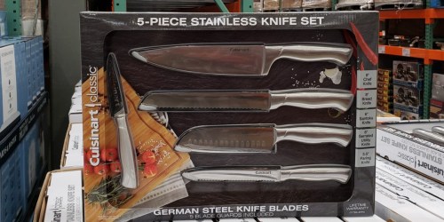 Cuisinart 5-Piece Stainless Steel Knife Set Only $19.99 at Costco