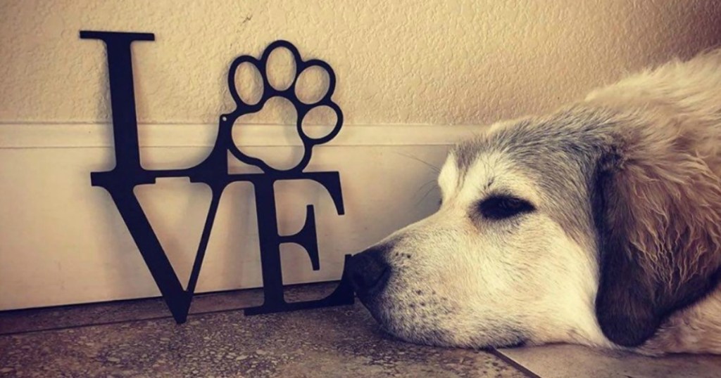 Dog Love Sign
