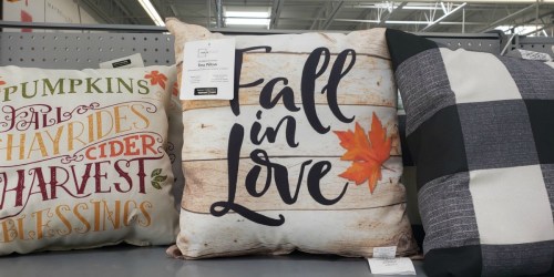 Cute Fall Pillows Only $5 at Walmart | Pumpkins, Plaid & More