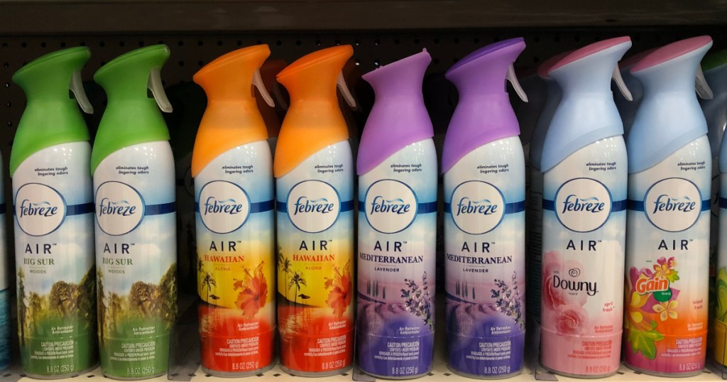 febreze air effects on shelf at store