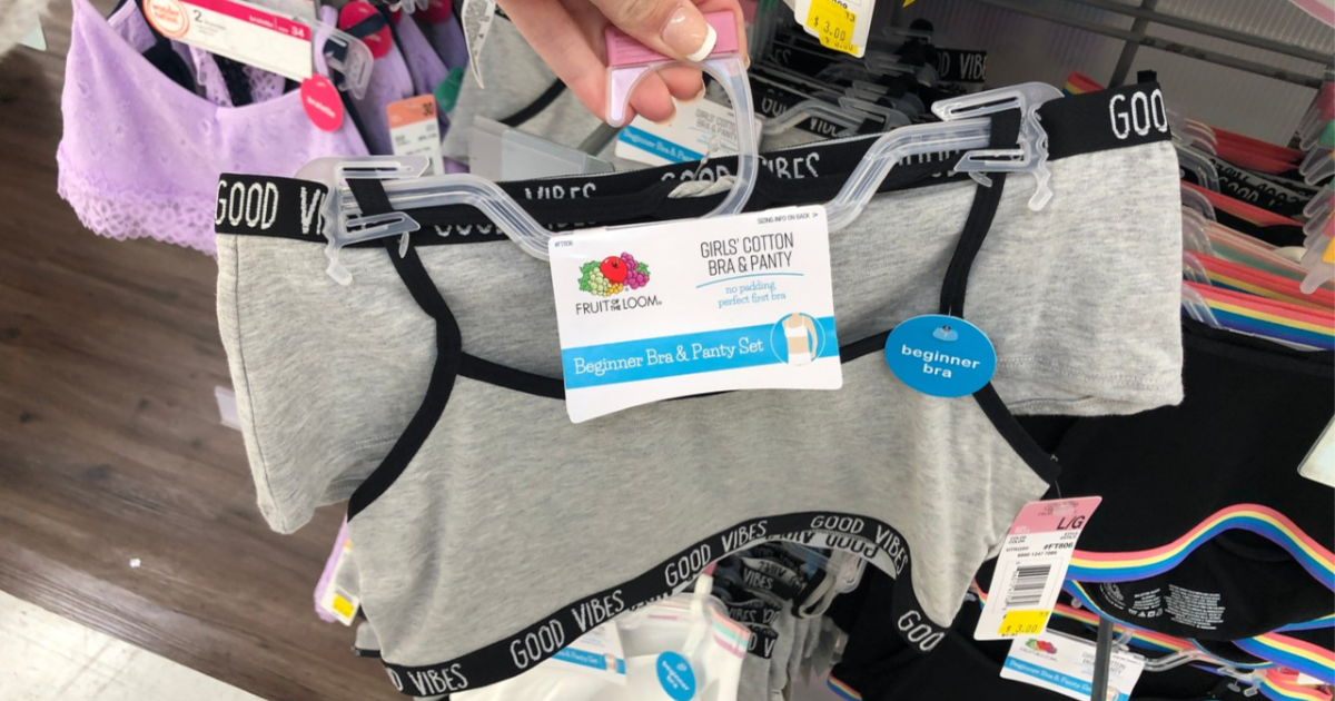 walmart bra and panty set