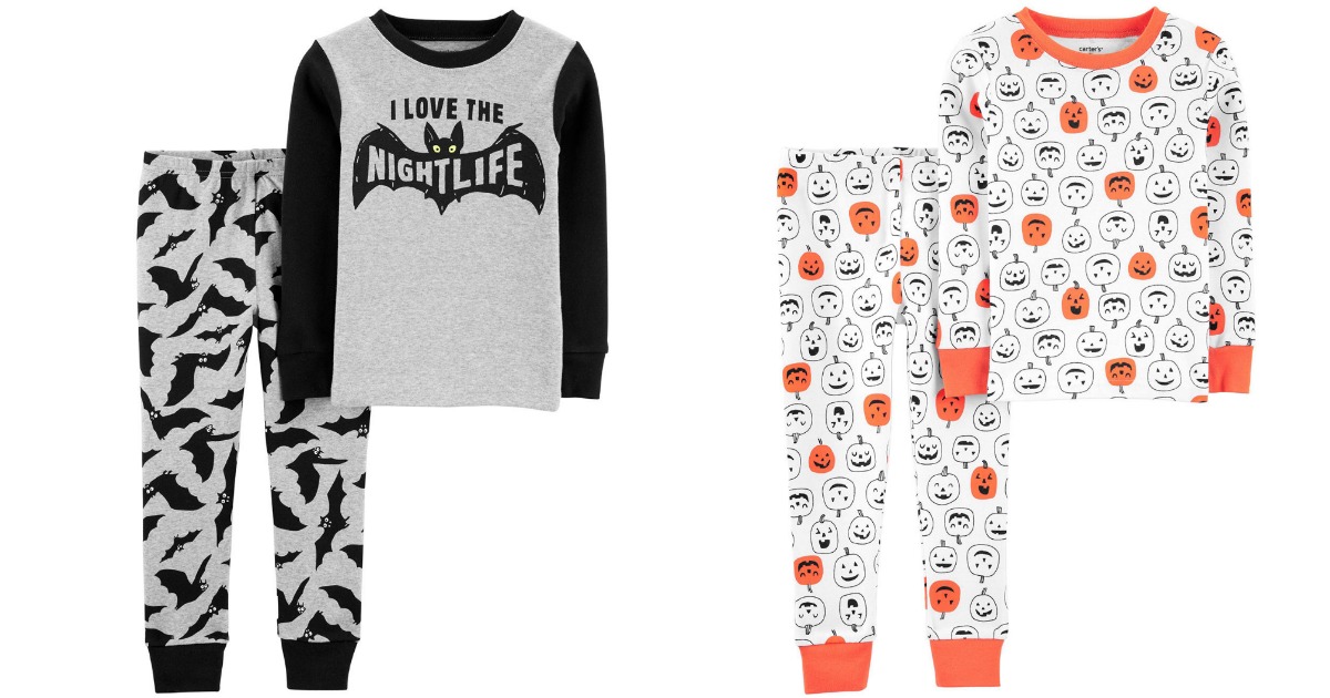 carters pumpkin pajamas