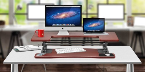 Halter Height Adjustable Stand Up Desk Only $110 Shipped at Amazon (Regularly $170)