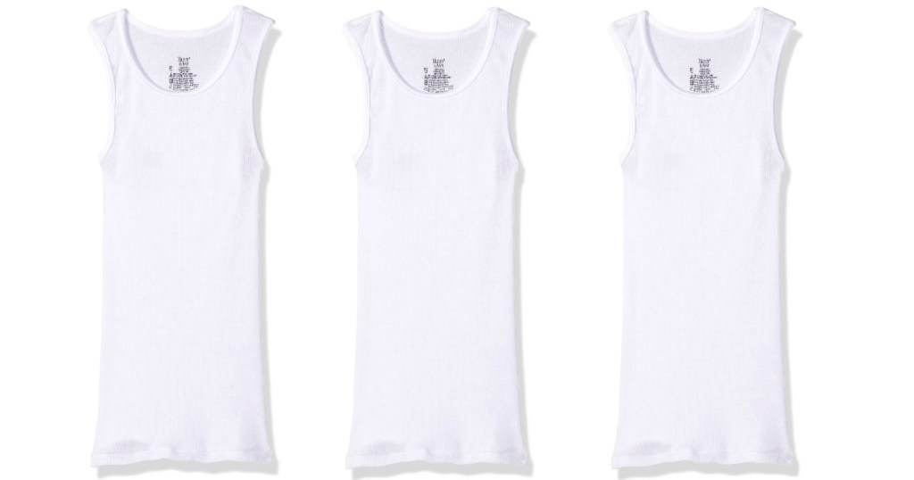 Hanes Boys Tagless ComfortSoft Cotton A-Shirt 3-Pack