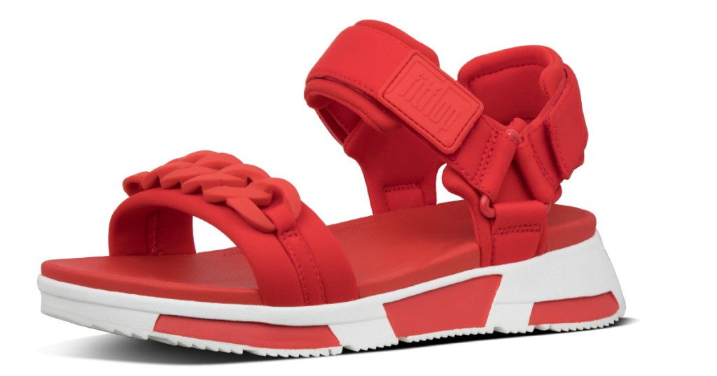 red heda womens sandals