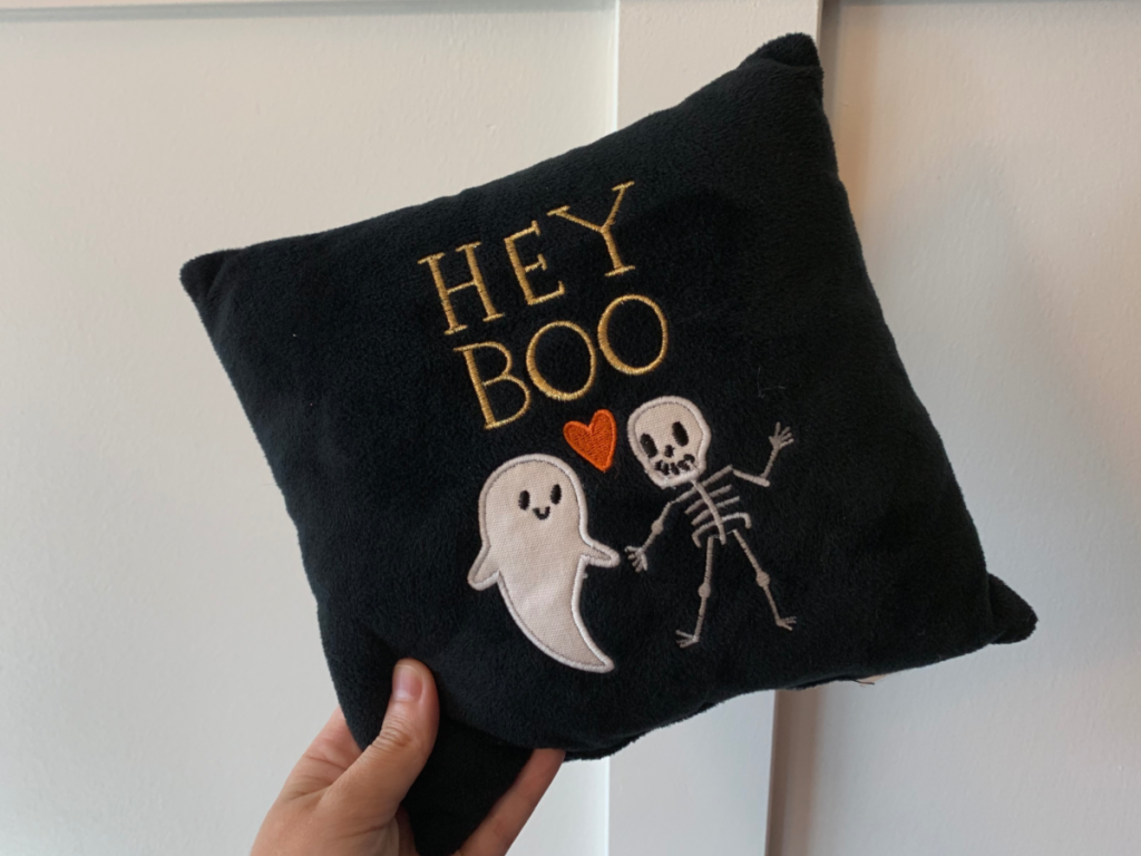 Hey Boo Throw Pillow