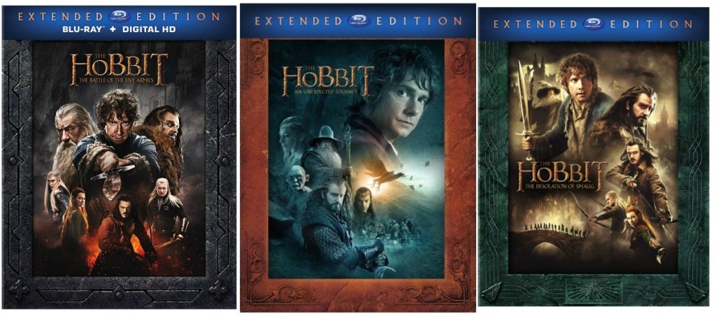 covers of Hobbit trilogy dvds