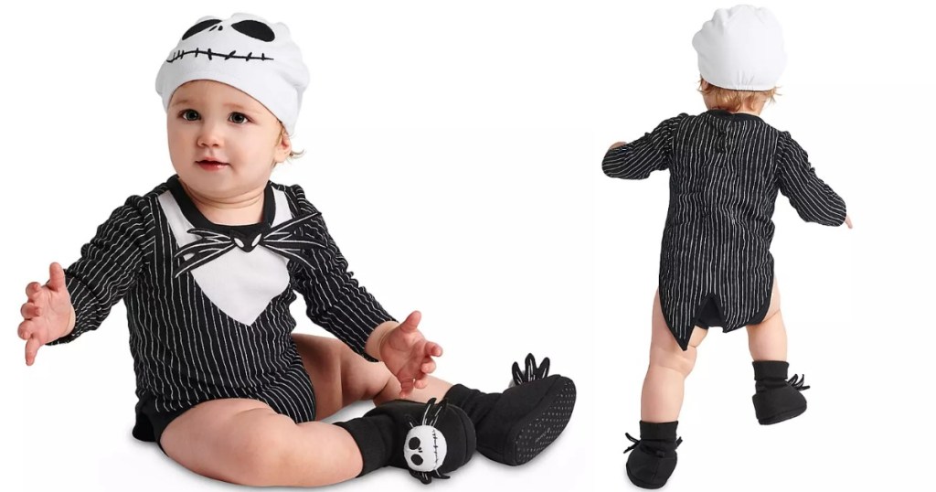 baby wearing Jack Skellington costume