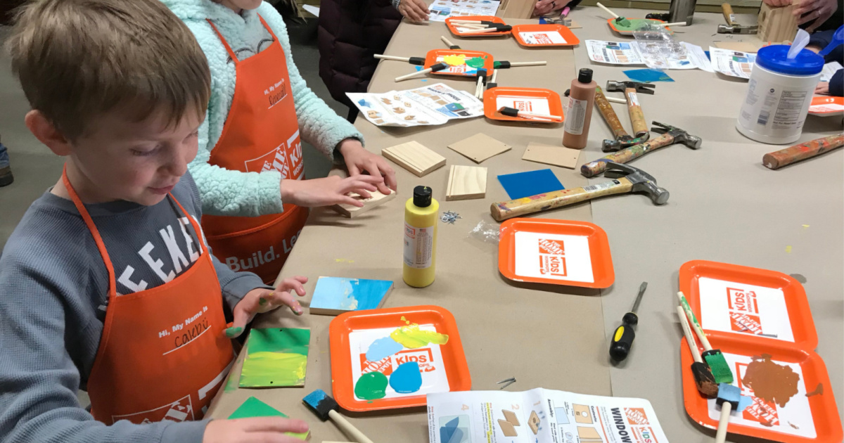 home depot building kits for kids