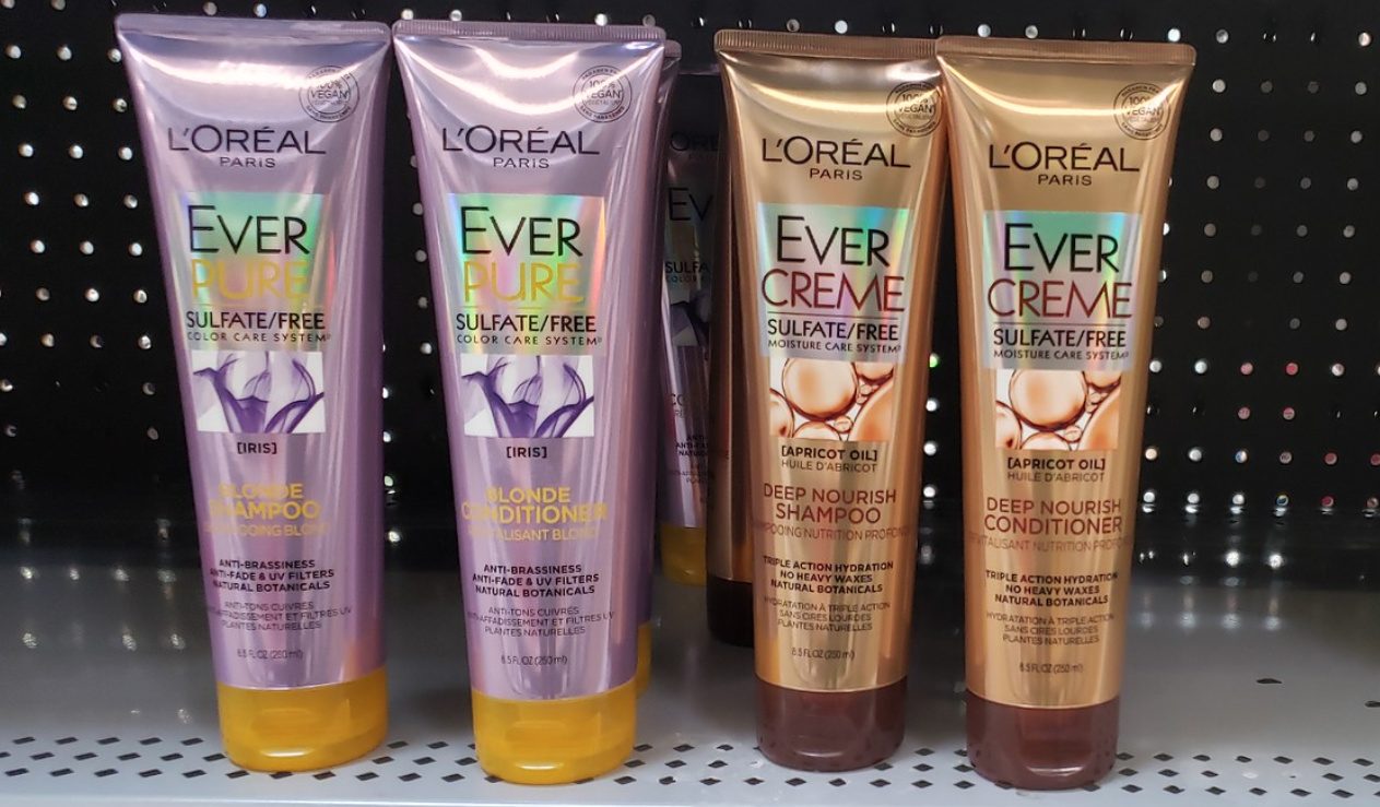 L'Oreal EVER shampoo and conditioner at Walmart
