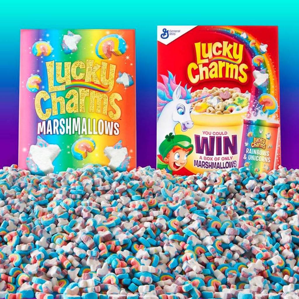 Boxes of Lucky Charms Marshmallows