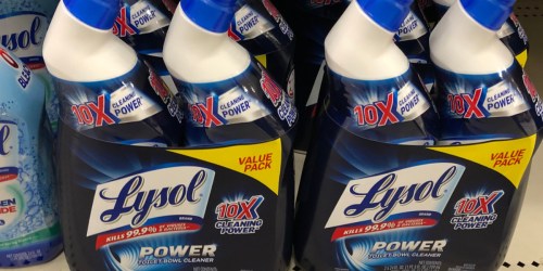 FOUR Lysol Toilet Bowl Cleaners Only $2.95 Shipped at Amazon | Just 74¢ Per Bottle