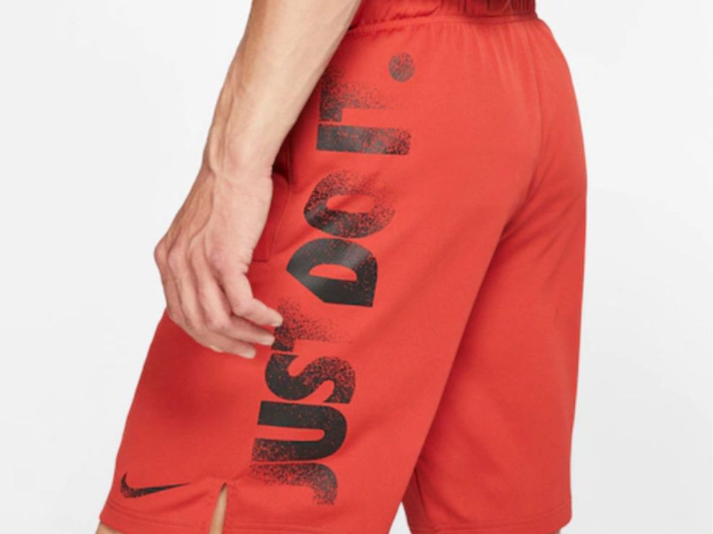 red Men's Nike Dri-FIT JDI Training Shorts