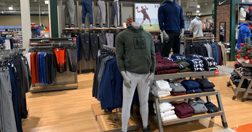 mens under armour clothing at store