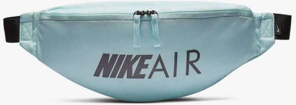 Nike brand fanny pack in teal color