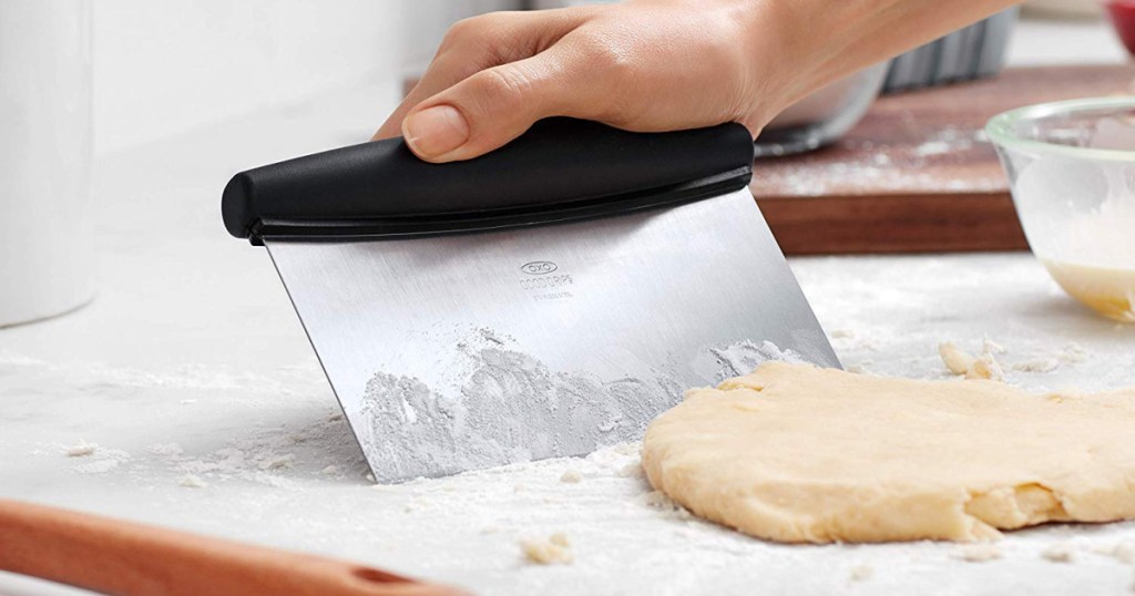 OXO Good Grips Multi-purpose Stainless Steel Scraper & Chopper with dough
