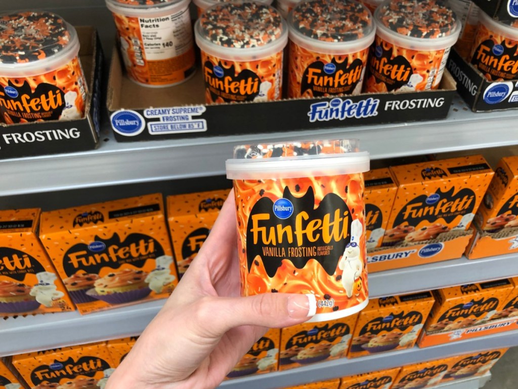 Pillsbury Funfetti Frosting in Walmart