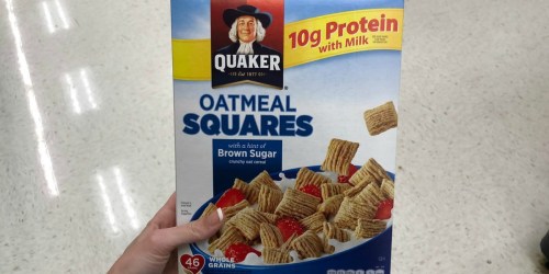 Quaker Oatmeal Squares Cereal 3-Pack Just $6.51 Shipped on Amazon | Only $2.17 Each
