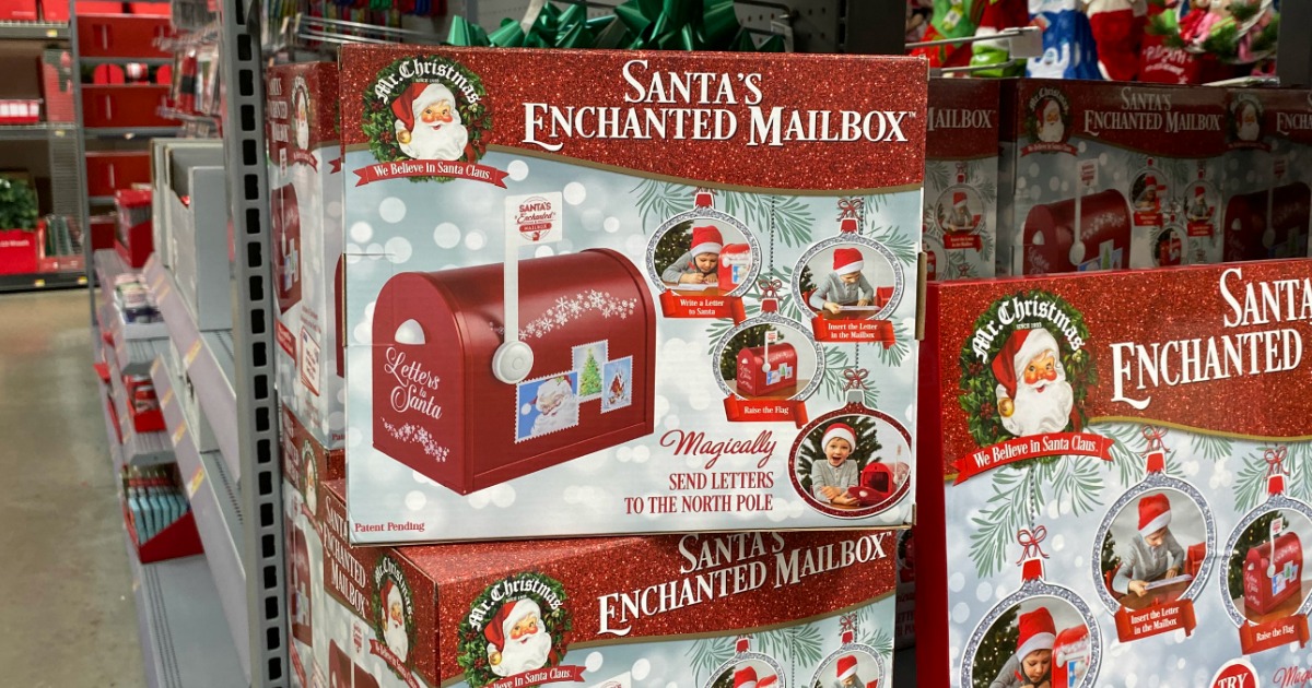 Santa's Enchanted Mailbox on display in Walmart