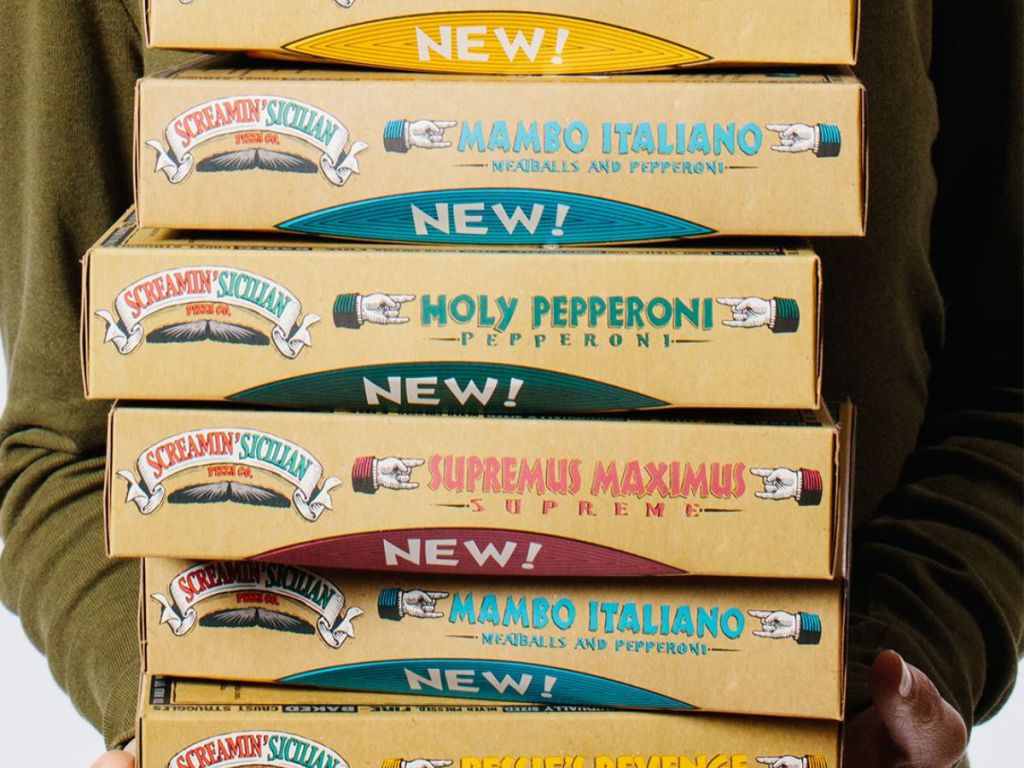 Screamin' Sicilian Pizza stacked