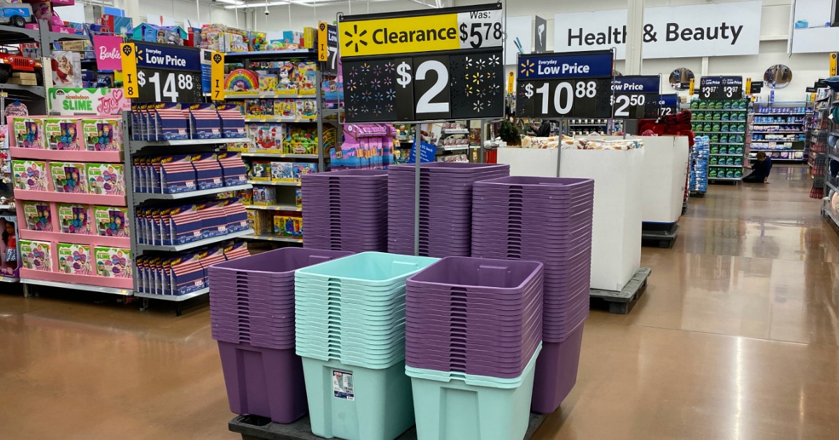Sterilite 18 Gallon Storage Totes as Low as $1.50 at Walmart (Regularly $6)  + More
