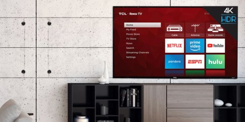 TCL 55″ 4K Smart LED Roku TV Just $269.99 Shipped at Amazon