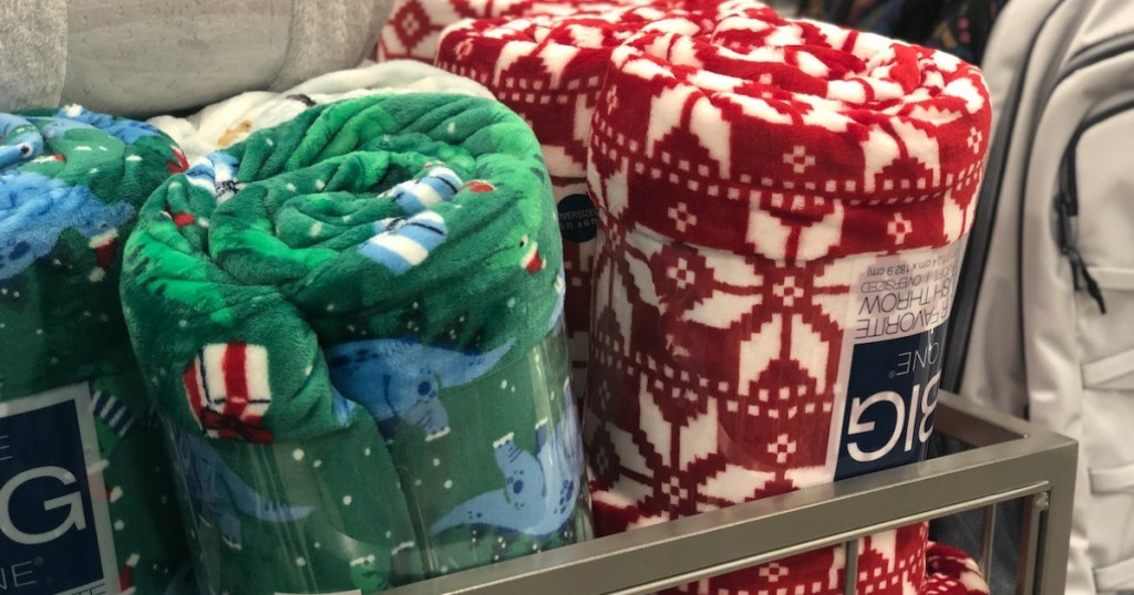 The Big One Christmas Throw Blankets