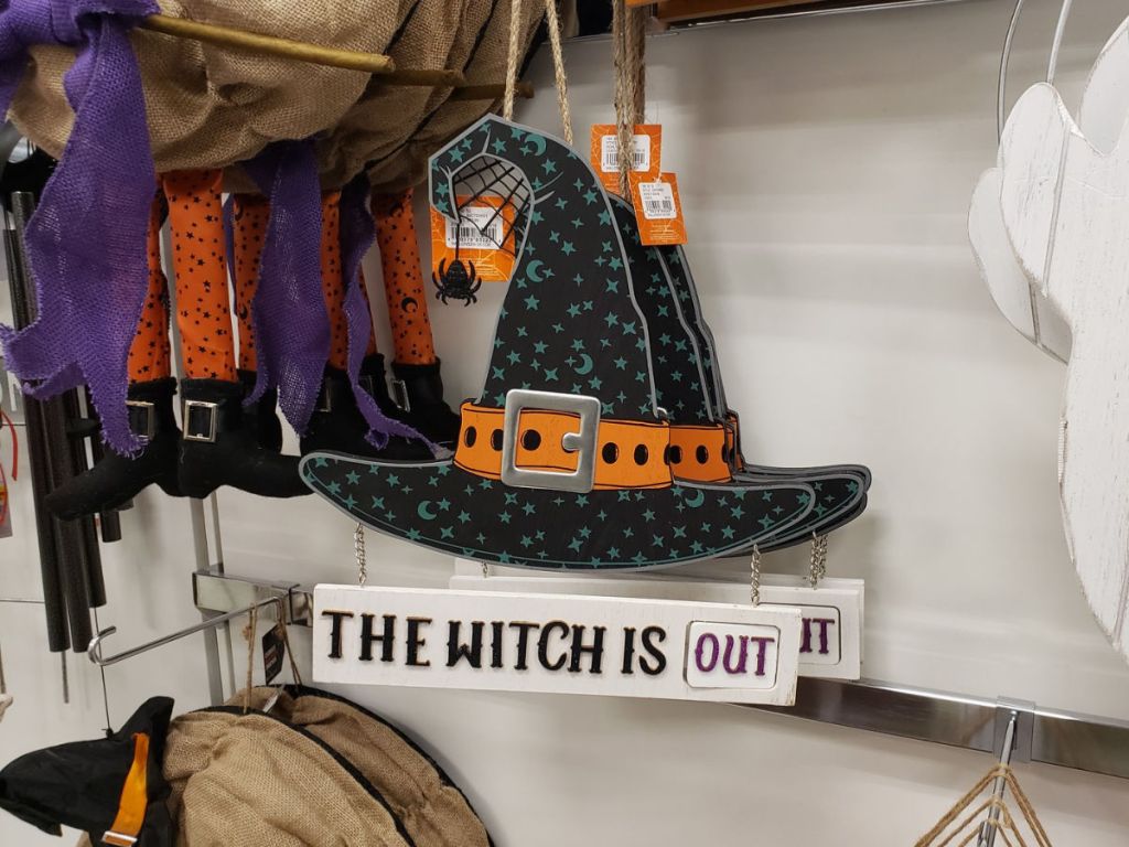 The Witch is Out or In Door Sign at kohls