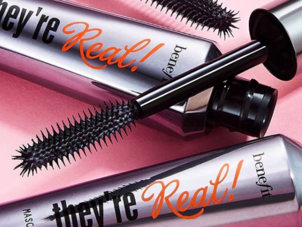 They're real mascara with a pink backround
