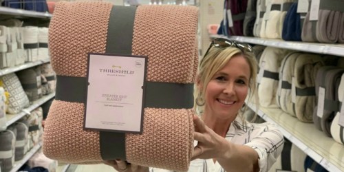 Threshold Sweater Knit Blanket as Low as $29.99 at Target (Regularly $40)