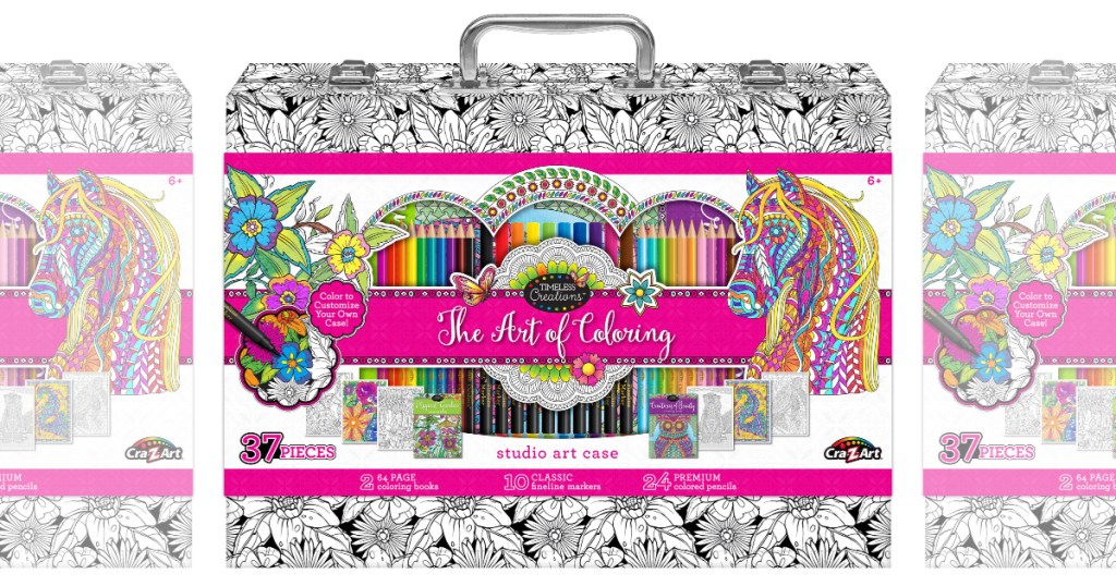 Timeless Creations Premium Art of Coloring Adult Coloring Case