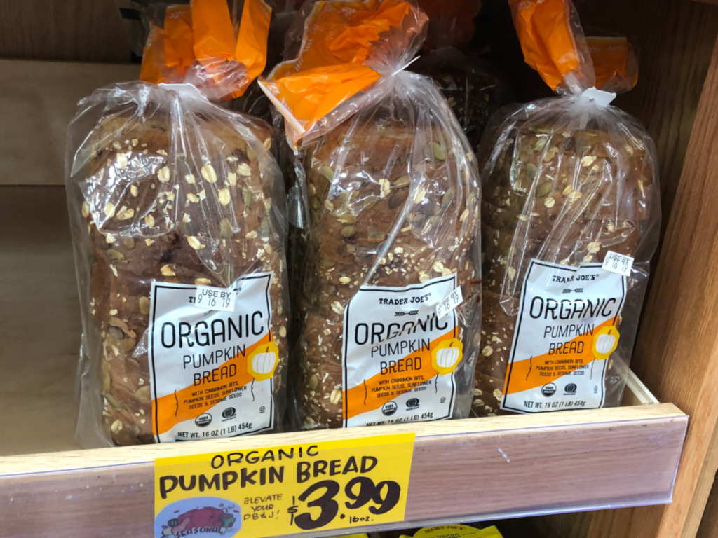 Trader Joe's Organic Pumpkin Bread