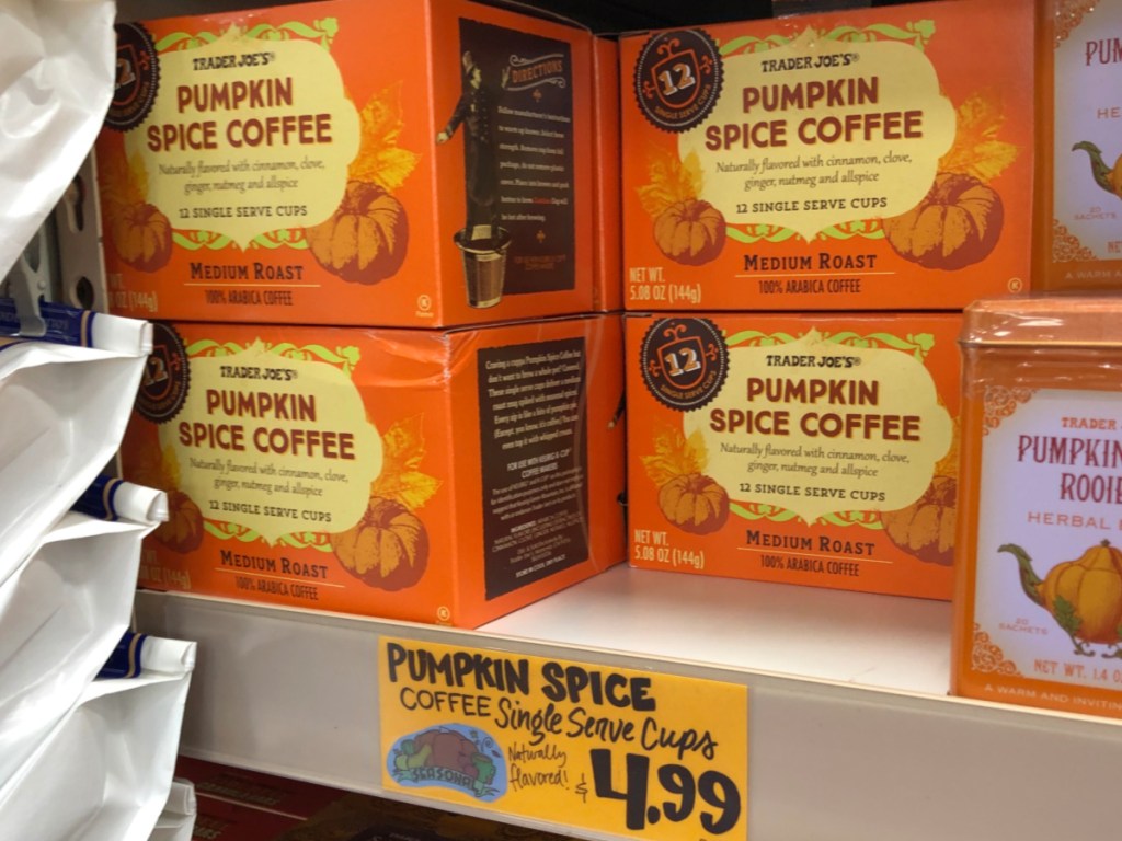 Trader Joe's Pumpkin Spice Coffee Single Serve Cups 12-Count