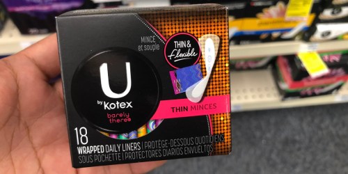 U By Kotex 18-Count Liners Just 34¢ Each After CVS Rewards