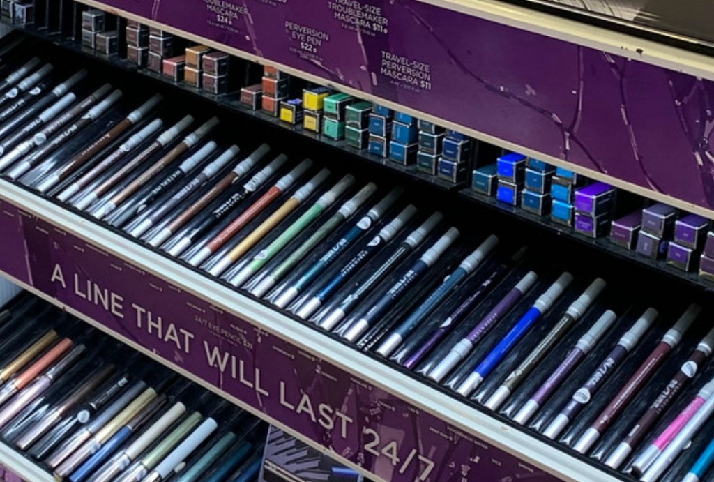 Urban Decay 24/7 Pencils on display at Store