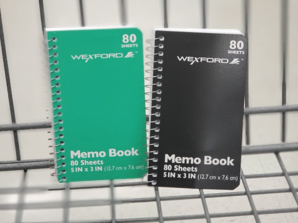 Wexford small notebooks at Walgreens