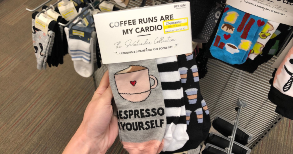 Women's Socks and Leggings Set "Coffee Runs Are My Cardio"
